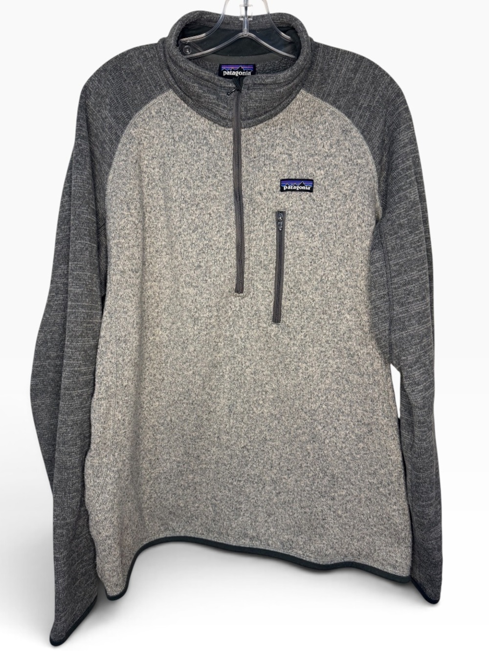 Patagonia Men's Better Sweater 1/4 Zip in Nickel Size XL Style 25521